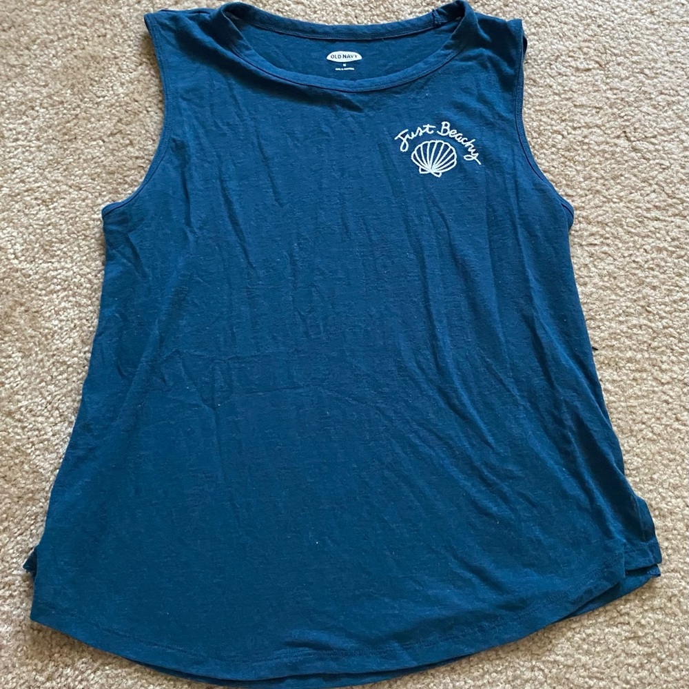 Blue tank top